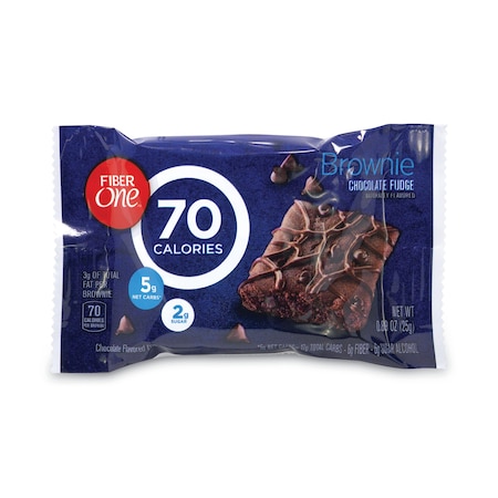 Fiber One 70 Calorie Chocolate Fudge Brownies, 089 oz, PK40, 40PK 115637